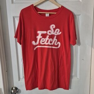 Red 'So Fetch' Mean Girls Graphic T-Shirt Sz L
